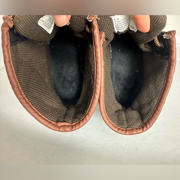 St. John's Bay Womens Denton Flat Heel Rain Boots Winter Boots Brown/Black Sz 7 - Picture 9 of 14